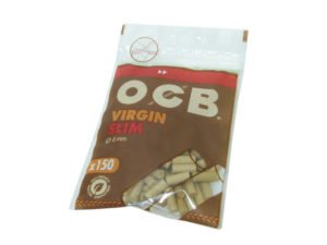 Filtro para cigarro OCB brown slim 6mm (pacote com 150)