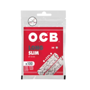 Filtro para cigarro OCB long slim 6mm (pacote com 100)