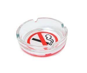 Cinzeiro de vidro Proibido Fumar