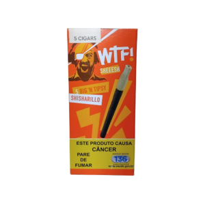 Cigarrilha WTF Sheeesh com piteira de madeira