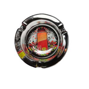 Cinzeiro de Vidro Estampas de Jogos de baralho