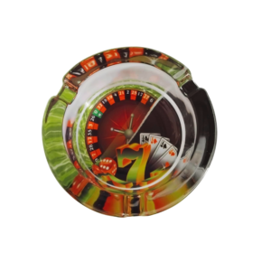 Cinzeiro de Vidro Estampas de Jogos de baralho