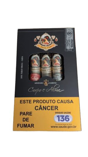 Charuto Dona Flor Corpo e Alma – Petaca com 3