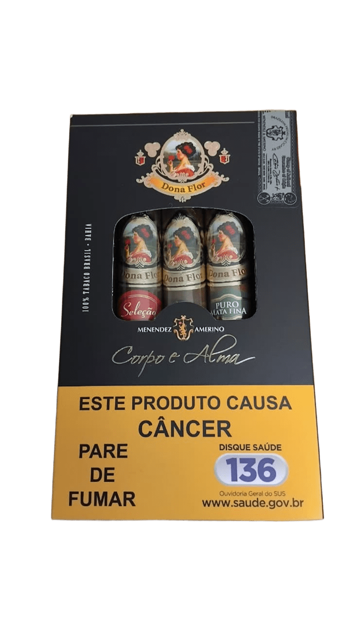 Charuto Dona Flor Corpo e Alma - Petaca com 3
